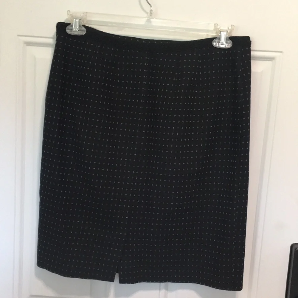 Willi Smith Polka dot Lined Pencil Skirt